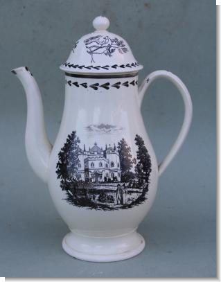 CREAMWARE COFFEE POT  c.1800