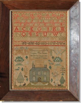 CHRISTAIN DOD Aged 8 1811 Interesting Scottish sampler