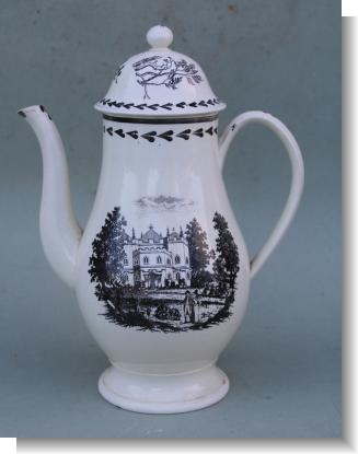 CREAMWARE COFFEE POT c.1800