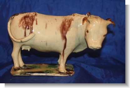 WHIELDON-TYPE MODEL of a COW , c.1780.