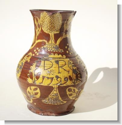 STAFFORDSHIRE SLIPWARE JUG 1799