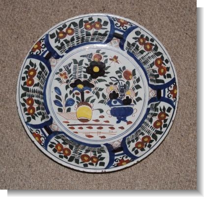 GOOD POLYCROME CHARGER LOW COUNTRIES c.1750