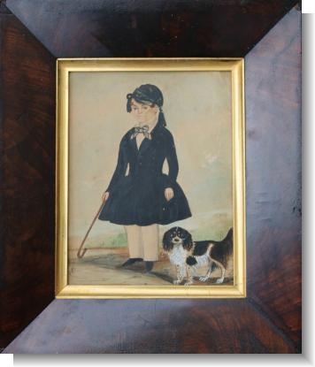 YOUNG BOY with his DOG. c.1830